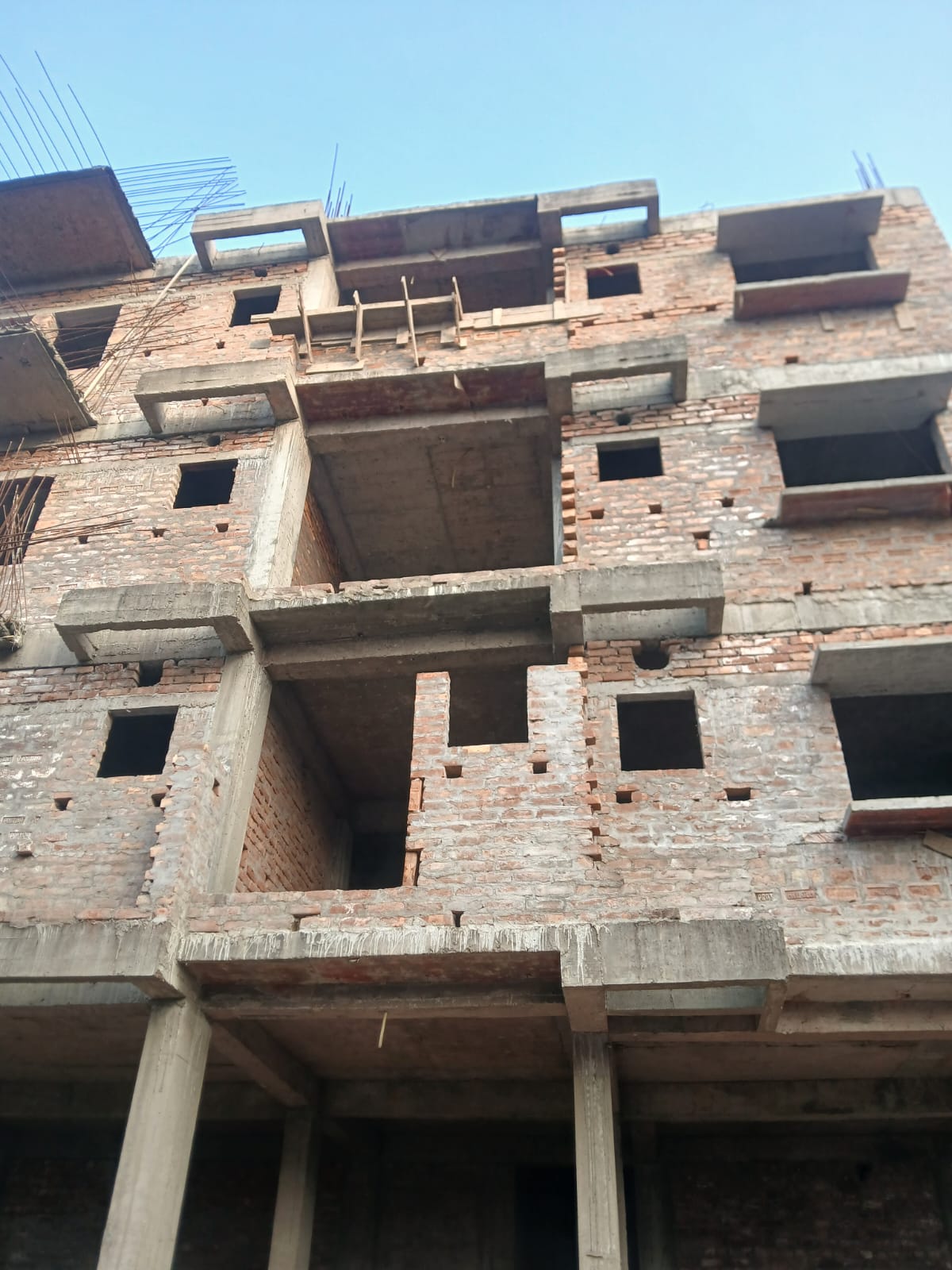 Ongoing apartment construction site