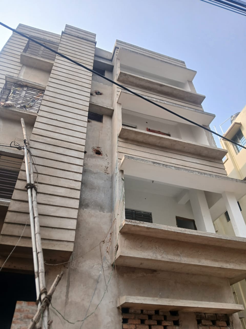 Ongoing apartment construction site